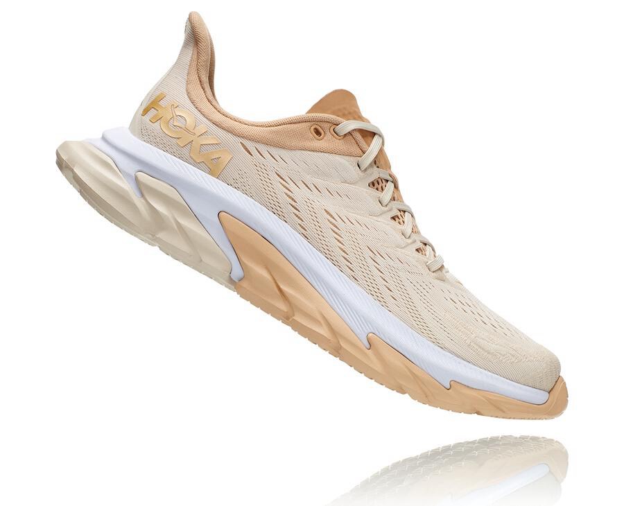 Hoka One One Clifton Edge Löparskor Herr - Beige - IENXU-1254